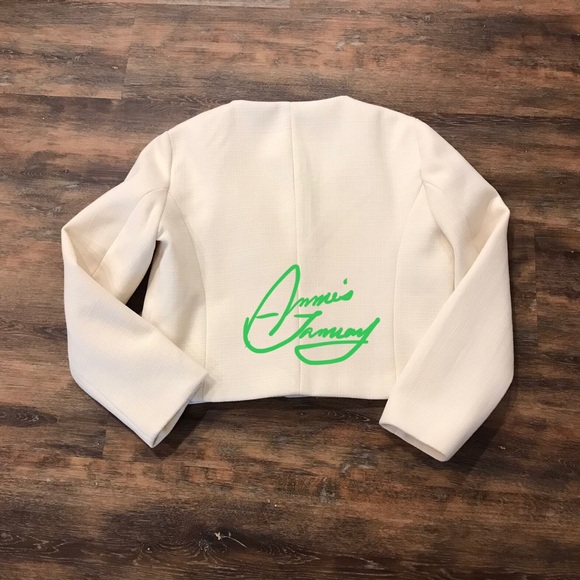 ZARA Women's Cropped Flap Jacket(Ecru, US M, L/EUR M, L) - Picture 10 of 13